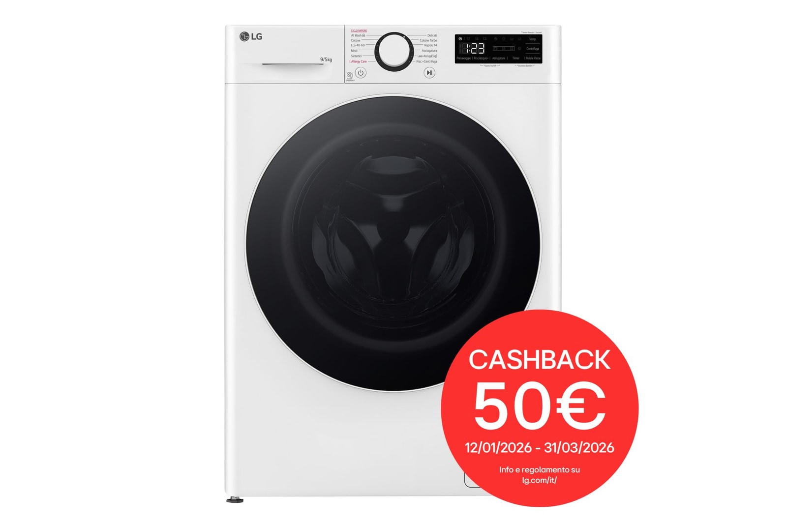 Foto frontale lavasciuga D2R5S09TSWW con cashback